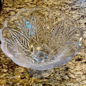 Mikasa Park Ridge 8" Crystal Pedestl Bowl 8' X 9"